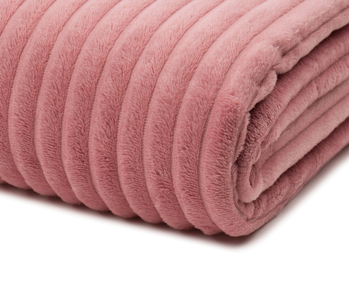 Plaids Light Cord Optik 150x200 vieux rose