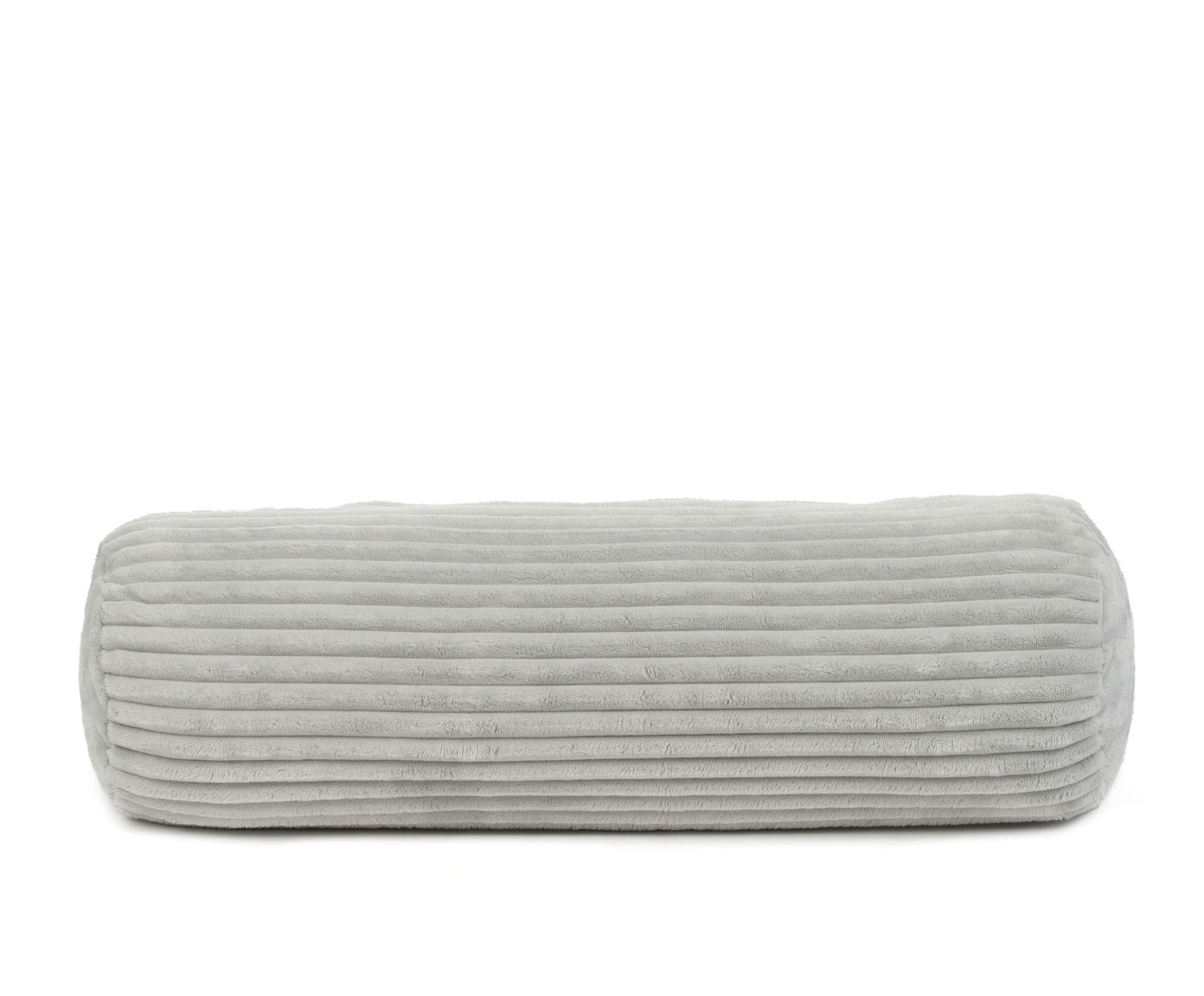 Coussin cylindrique (rempli) Cord Optik 70x22 argent