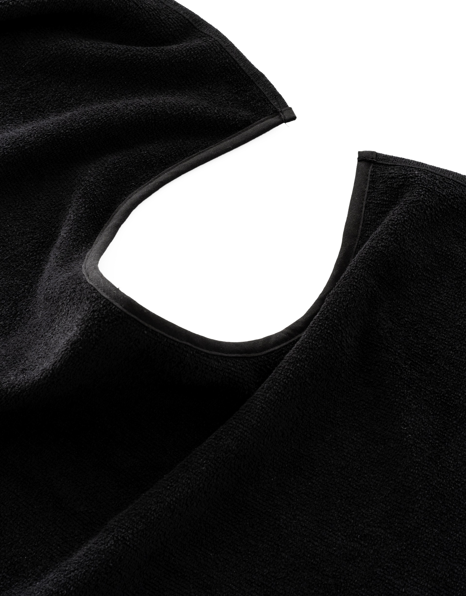 Serviettes Visage avec encolure noir