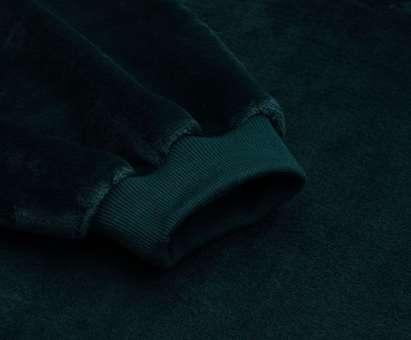 Couverture à capuche vert foncé