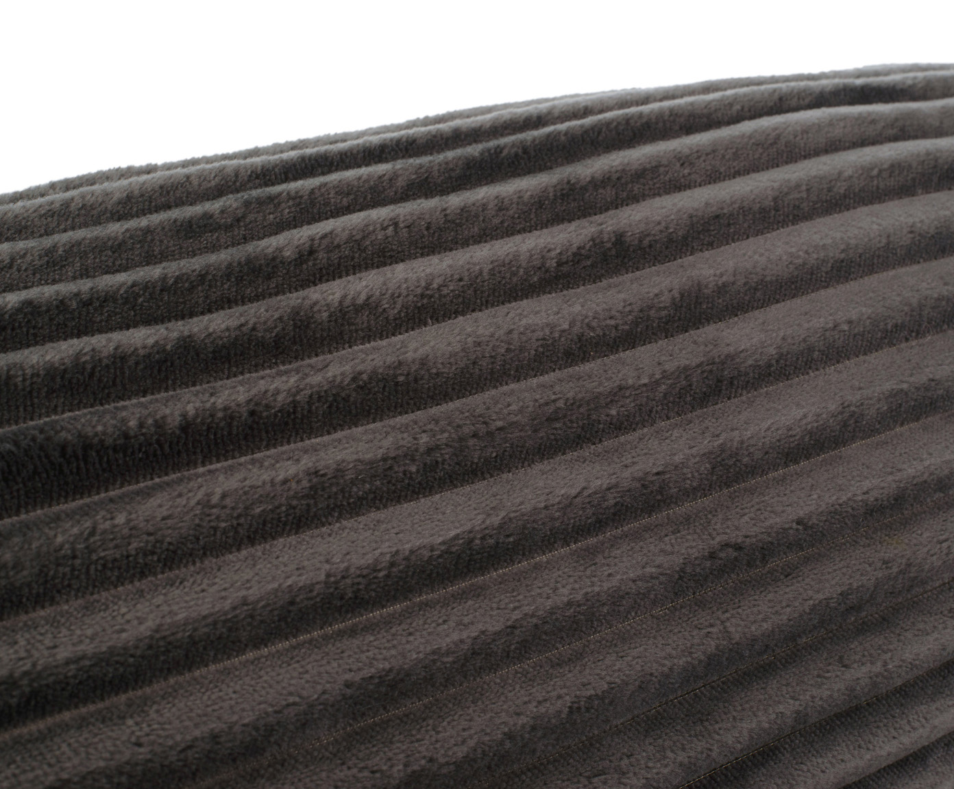 Coussin cylindrique (rempli) Cord Optik 70x22 anthracite