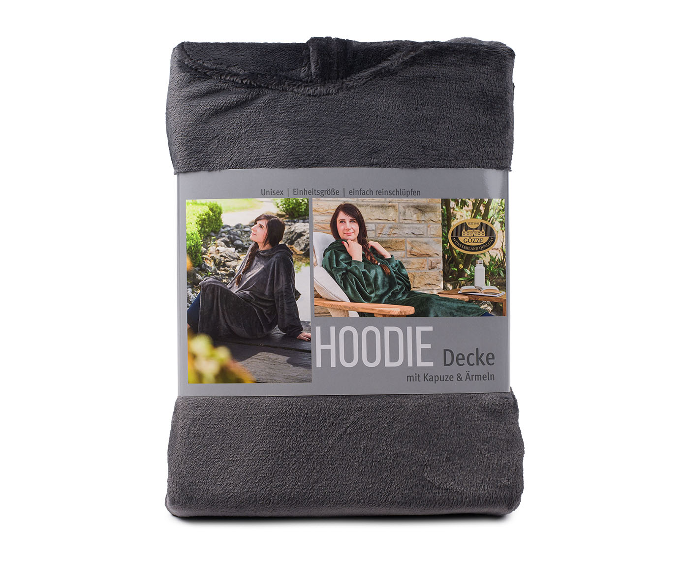 Couverture à capuche anthracite