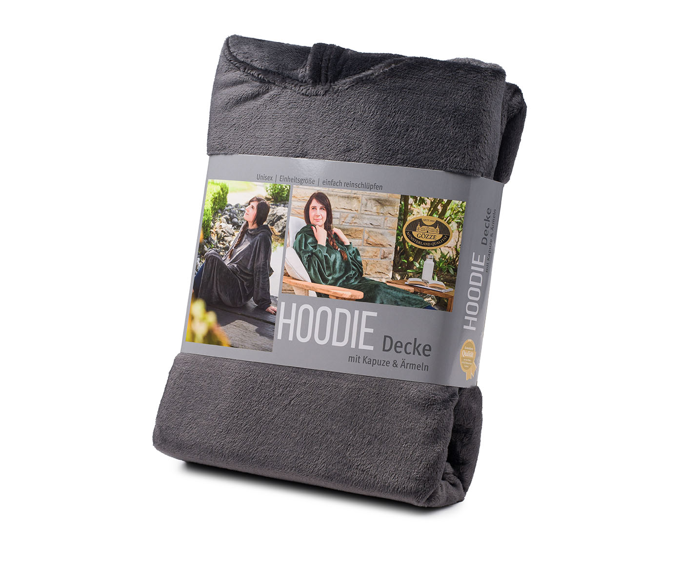 Couverture à capuche anthracite