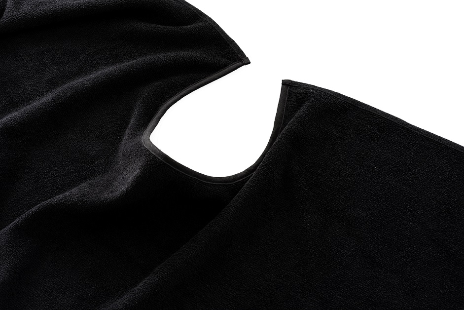 Serviettes Visage avec encolure noir