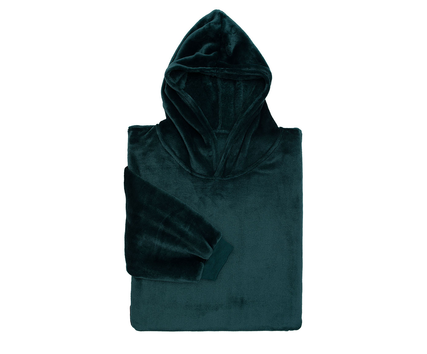 Couverture à capuche vert foncé