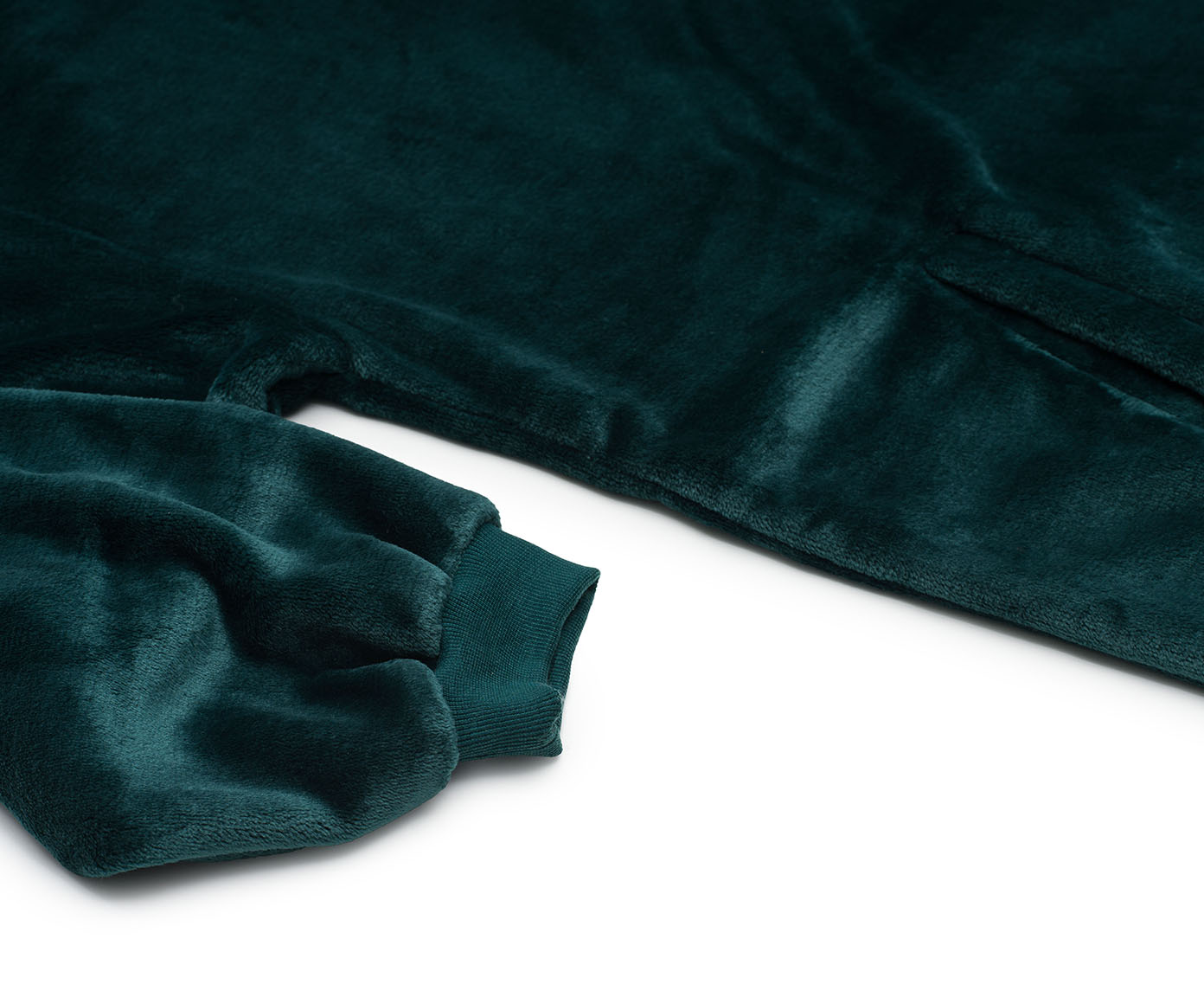 Couverture à capuche vert foncé