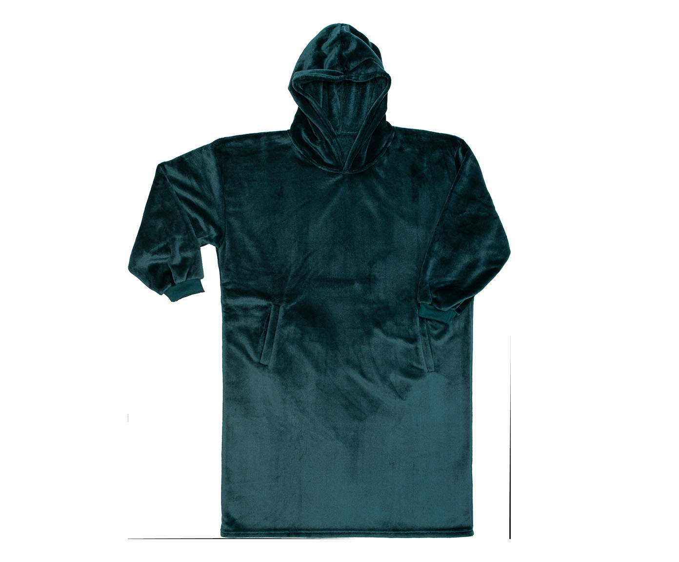 Couverture à capuche vert foncé