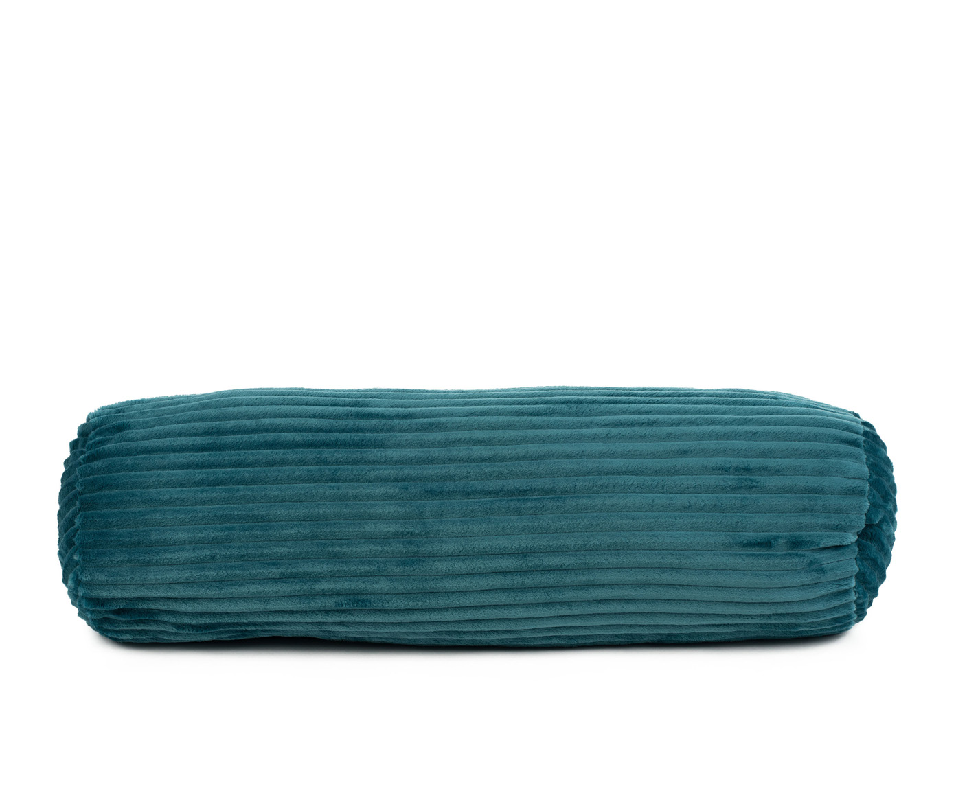 Coussin cylindrique (rempli) Cord Optik 70x22 pétrole