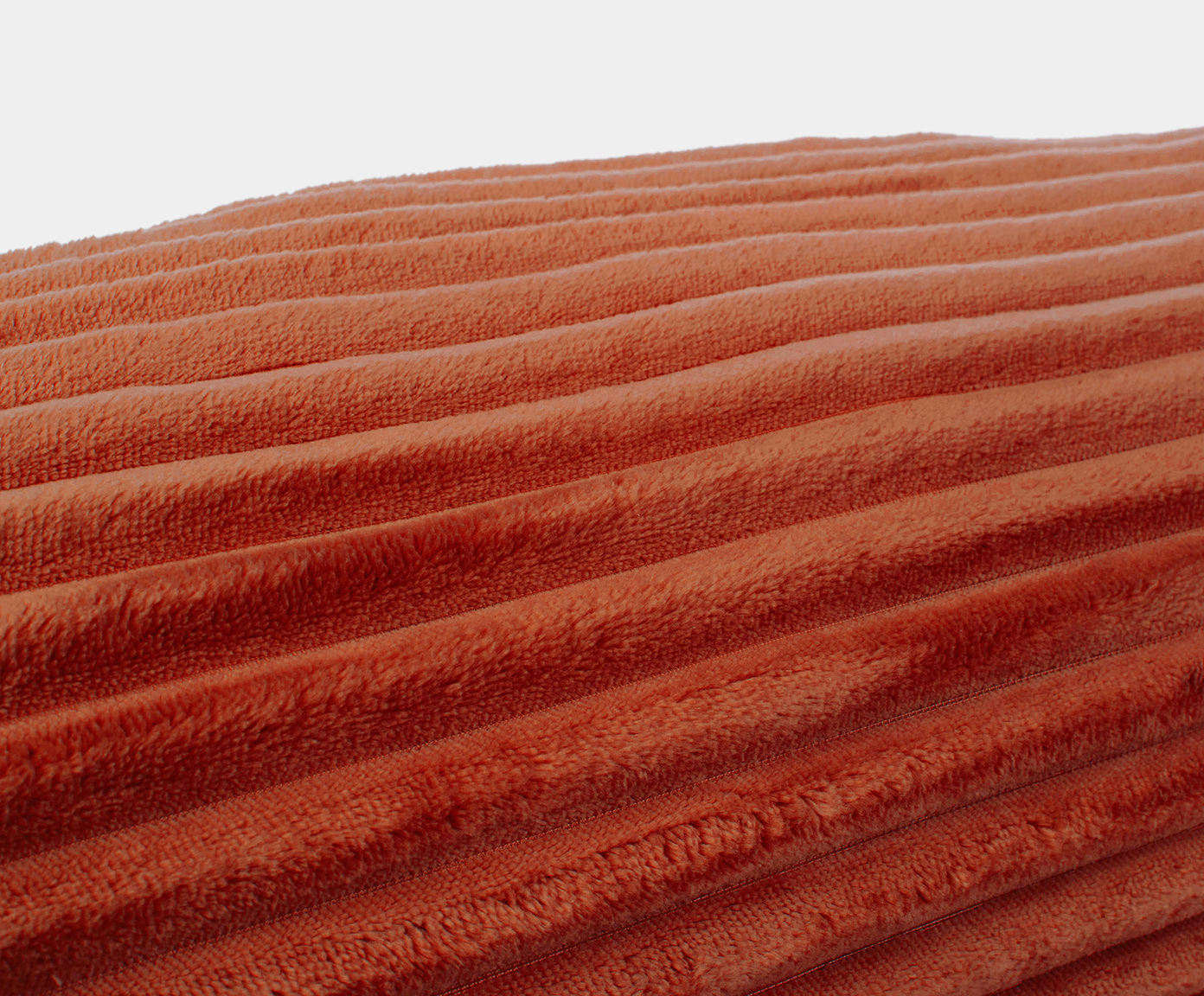 Coussin cylindrique (rempli) Cord Optik 70x22 cannelle