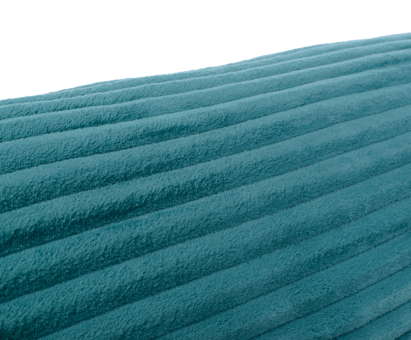 Coussin cylindrique (rempli) Cord Optik 70x22 pétrole